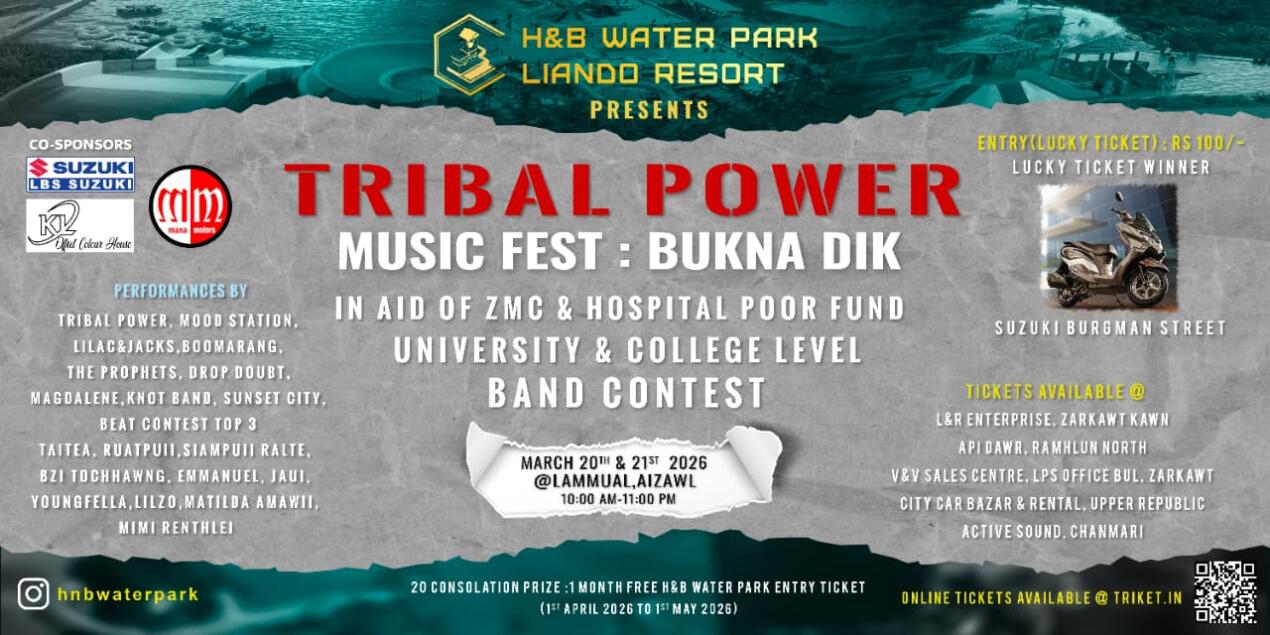 Tribal Power Music Fest (BUKNA DIK) ṭan a ni dawn ta