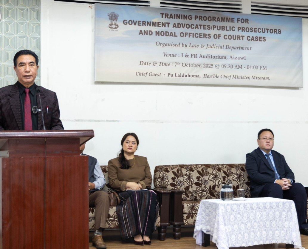 Directorate of Prosecution din turin chak takin hma kan la - Chief Minister