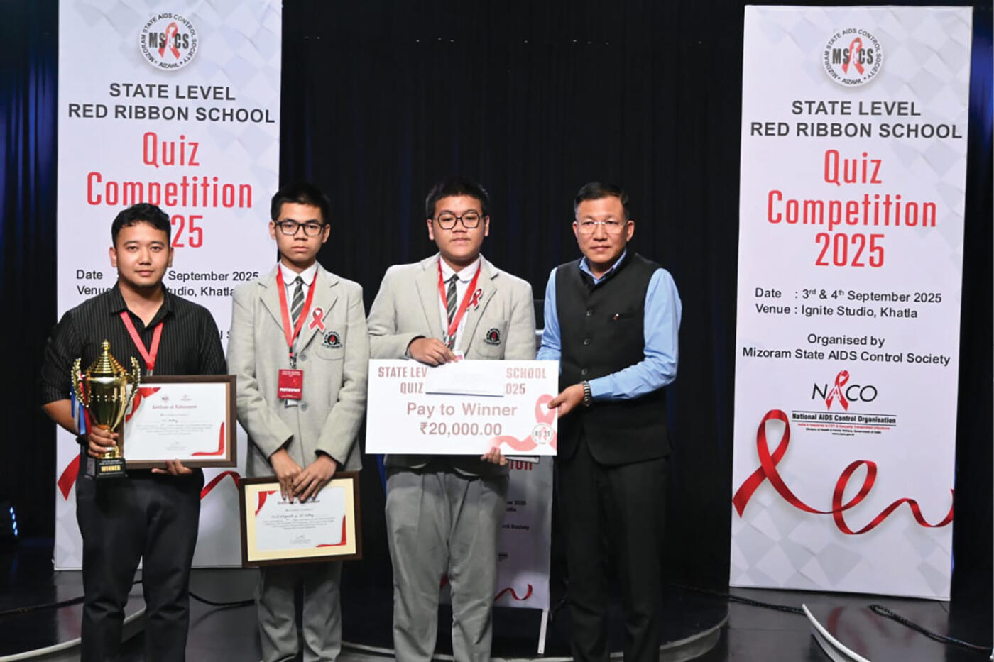 Red Ribbon School Quiz  competition-a pakhatna CLS Academy