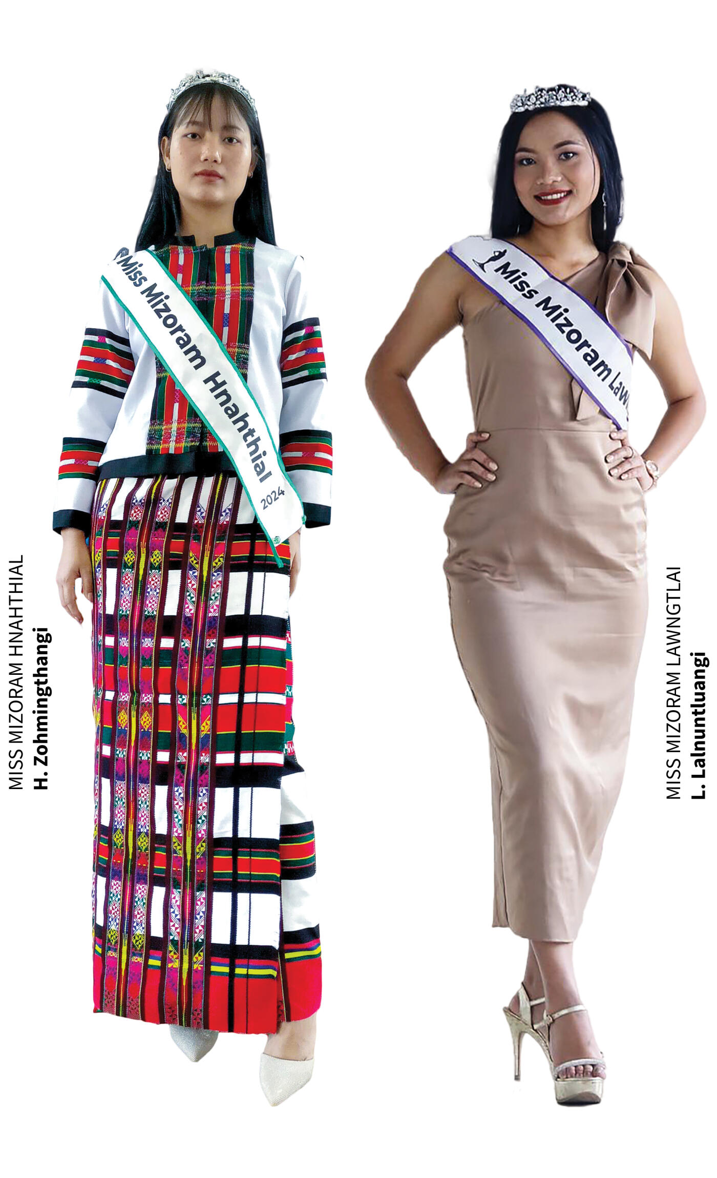 Miss Mizoram 2024 pageant : Hnahthial leh Lawngtlai district aiawh tur puang