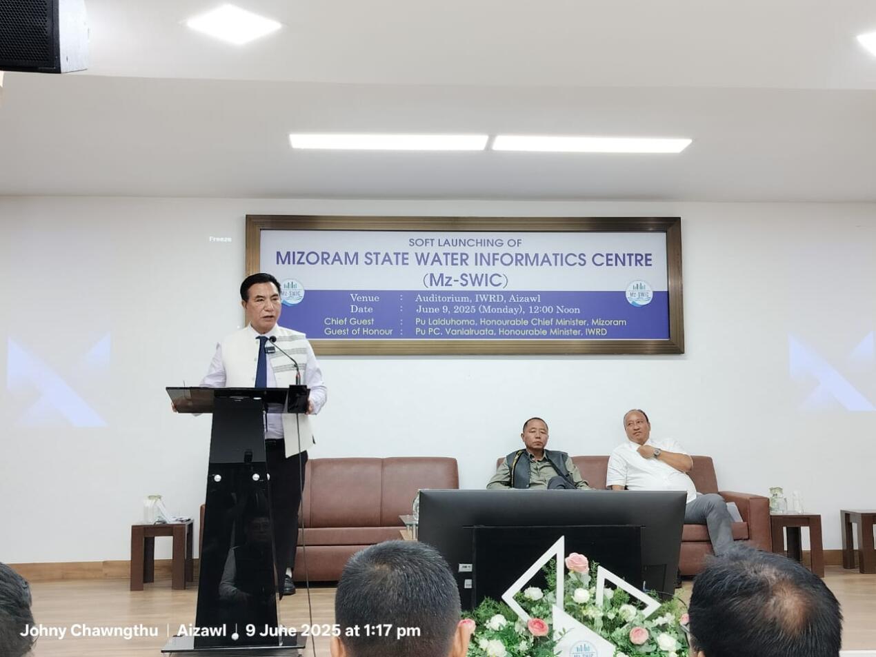 State Water Informatics Centre hawn a ni; Dawhkan aṭanga project siam lo turin kan beisei - CM
