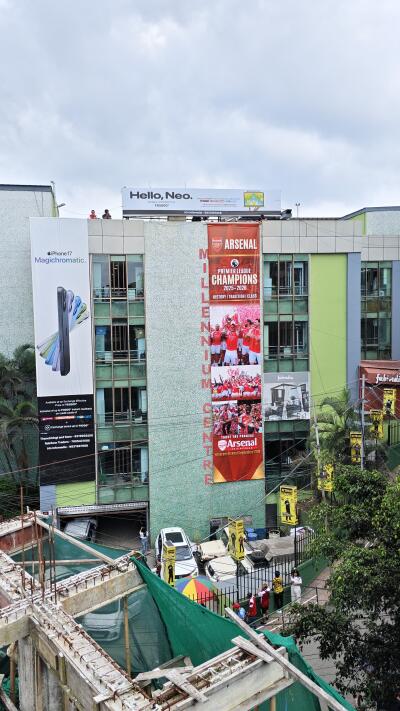 Millenium Centre bangah champion banner