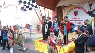 Conrad Sangma-a'n NCC car rally vai liam