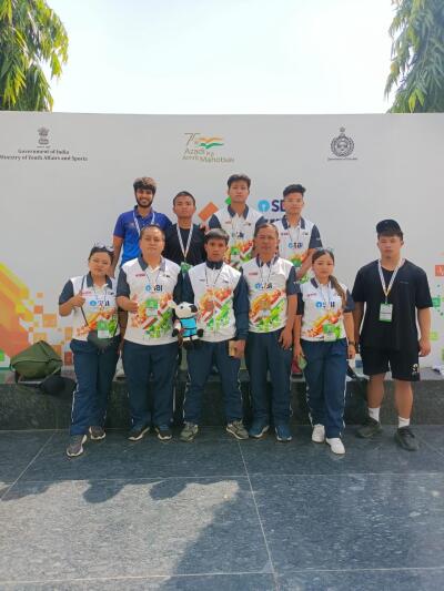 Khelo India Youth Games weightlifting ; Mizoram tawpna bronze medal