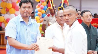 Meghalaya : CM-in police lak tharte hnenah appointment letter pe chhuak