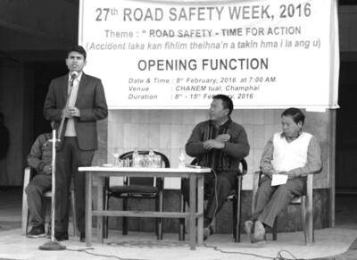 Mizoram district khawpui tinah Road Safety Week hawn a ni