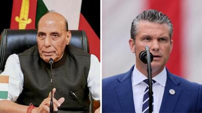 Rajnath Singh leh US defence secretary inbe dawn
