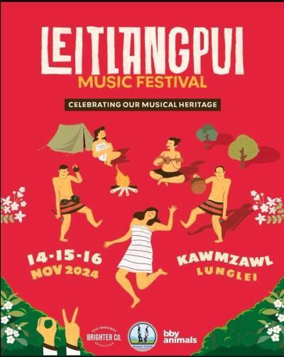 Nov 14-16 ah Leitlangpui Music Festival hmang dawn