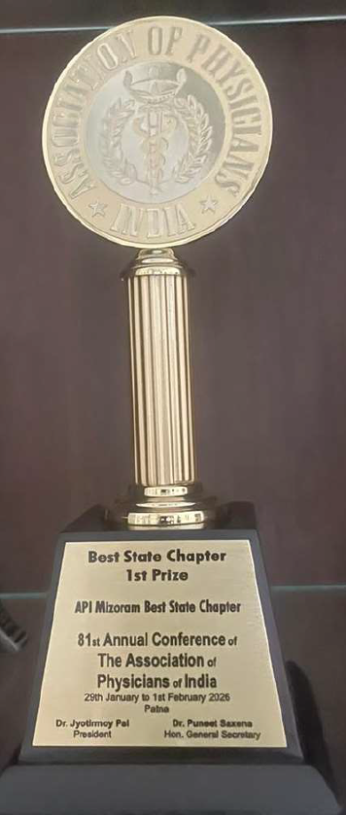API, Mizoram Chapter-in  Best State Chapter Award dawng