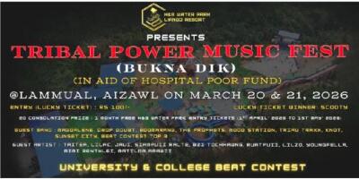 Lammual-ah 'Tribal Power Music Fest (Bukna Dik)' nei dawn