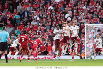 Arsenal khelmuala leng tur Liverpool