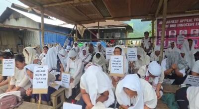 Manipur : Rukbo chhungten sit-in protest urhsun zawkin nei