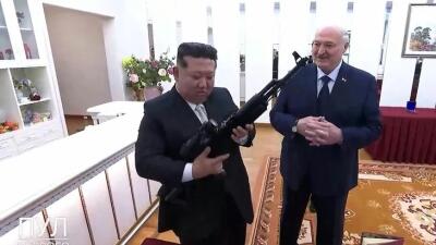Belarus President-in NKorea hotu Kim hnenah rifle pe