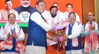 Assam : NDA hruaitu atan Himanta Biswa Sarma thlang
