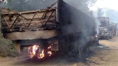 Jharkhand-a Latehar district-ah Maoist-in truck 5 hal