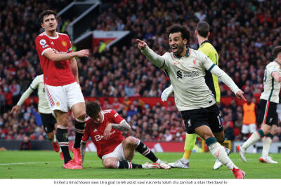 Old Trafford-ah Liverpool an leng dawn