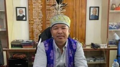 Meghalaya : GHADC chief executive member Albinush Marak a bang