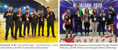 Wrestling-ah Mizoramin gold pali an la