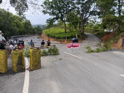 Ngopaah total bandh neih a ni; NH-102B kawngpui an dang ṭan