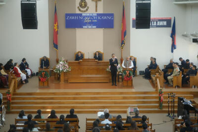 KUM THAR NI-AH GOVERNOR AIZAWL TEMPLE-AH A INKHAWM