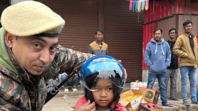 Meghalaya:  Police ten a thlawnin helmet sem