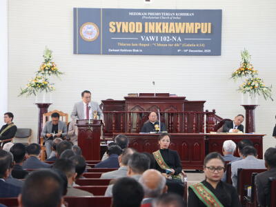 India-ah sakhaw zalenna a awm zel theih nan Synod-in hmalak an remti