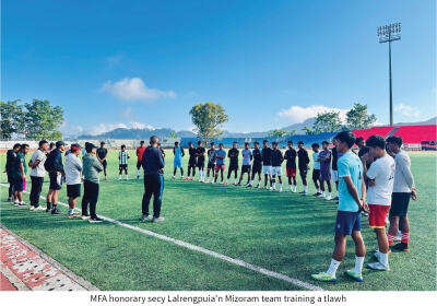 Santosh Trophy 2025-26: Mizoramin training ṭan, Manipur nen group khatah awm