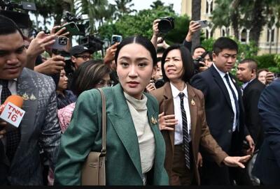 Thailand Court-in PM Paetongtarn Shinawatra a ban