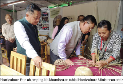 Minister-in kut hnathawktute hmunhma kalchilha hna thawk turin dept. mite a chah
