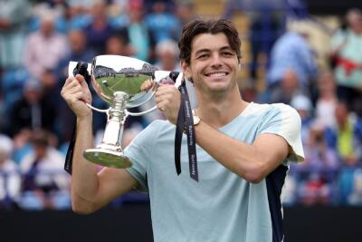 Eastbourne Open champion Fritz