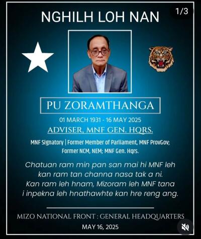 MNF signatory Zoramthanga a thi