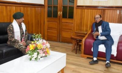 Manipur : CM leh Maj Gen Subhankar Basu inbia