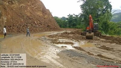 NH-302 Lunglei-Tlabung kawng siam muan vangin lungawi lohna lantir tum