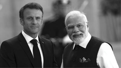 PM Modi leh France President Macron inbia