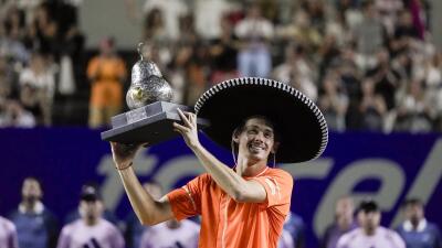 Mexican Open champion  De Minaur