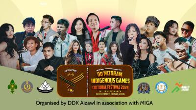 DD Mizoram Indigenous Games & Cultural Fest:  Zaithiam lar ber ber an inlan dawn