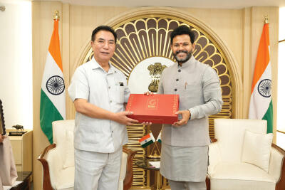 Mizoram chhim lamah airport din turin CM-in Union Aviation Minister a ngen