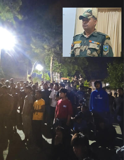 BSF lirtheiin naupang a su hlum; Mipui an pungkhawm; driver jail-ah dah
